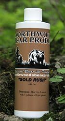 Gold Rush – #1 Bear Bait Attractant Additive, Strong Butterscotch Aroma Bears Can’t Resist, ONE 8oz. Bottle