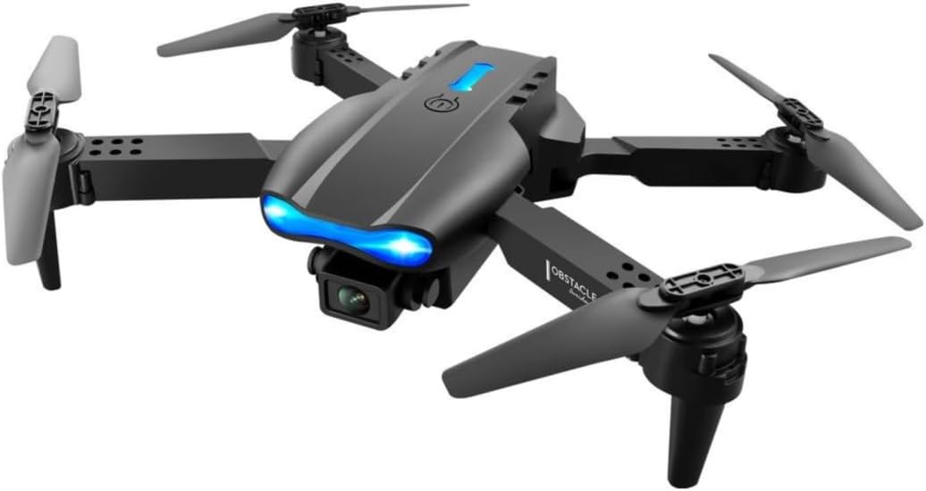 E99 Pro Foldable Drone with Dual 4K HD Cameras for Adults and Teens 14+ – FPV Live Video, Wind Resistant, 3 Speed Modes, One-Key Start, 360° Flips, 2 Batteries, Carrying Case