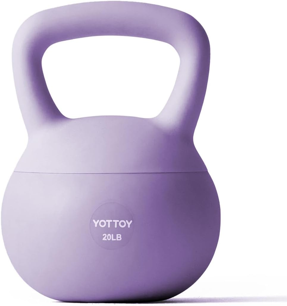 YOTTOY Soft Kettlebell,Kettlebell Anti-Slip Grip Weight for Home Workouts, Kettlebells Set Strength and Safety Guaranteed