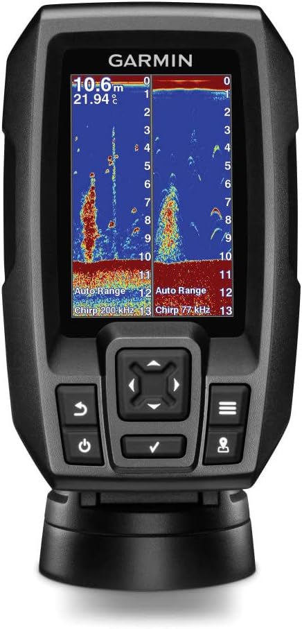 Garmin 010-01550-00 Striker 4 with Transducer, 3.5″ GPS Fishfinder with Chirp