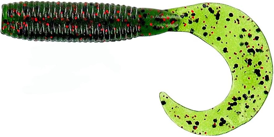 Yamamoto 5 Single Tail Grub Soft Plastic Fishing Angling Swimbait Lures with Tail-Curling Action – 20 Pack