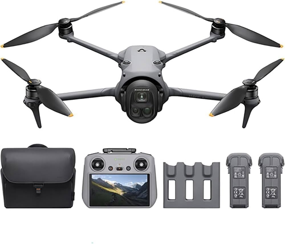 DJI Mavic 4 Pro Drone Fly More Combo (DJI RC 2) with 100MP Hasselblad Camera, Triple-Camera System, 6K/60fps HDR Video, 51-Min Flight Time, O4+ 30km Video Transmission, 0.1-Lux Night Vision