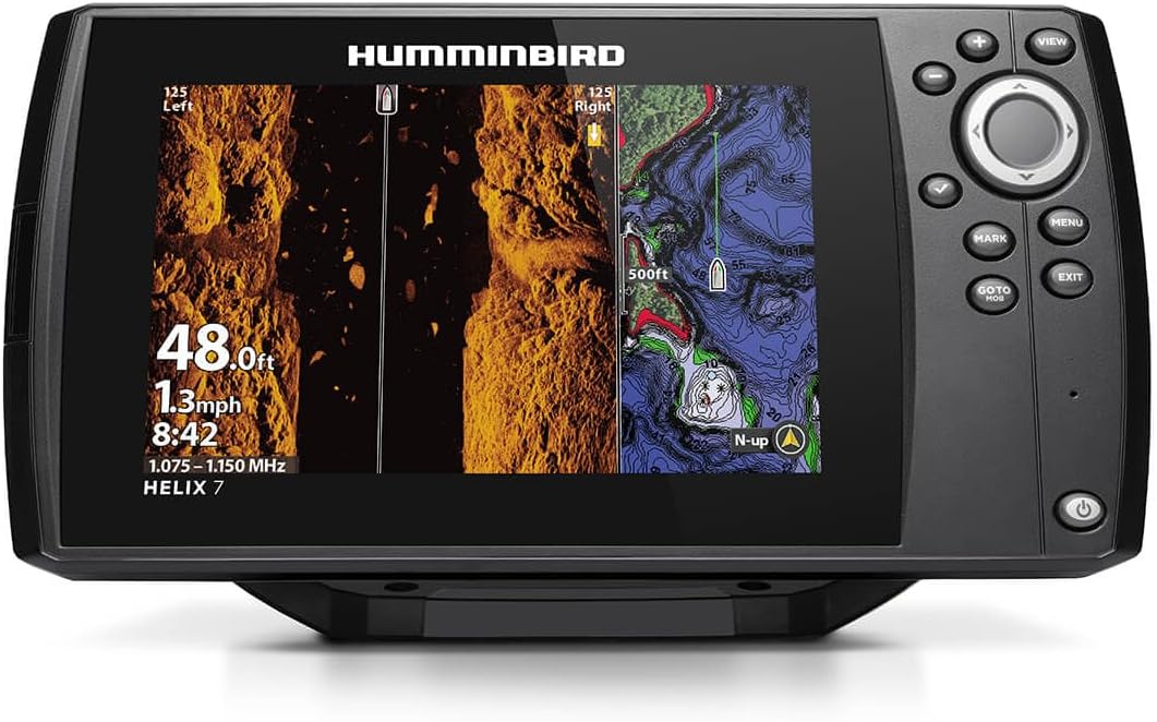 Humminbird Helix 7 G4 GPS Fish Finder with Transducer, MEGA Side Imaging