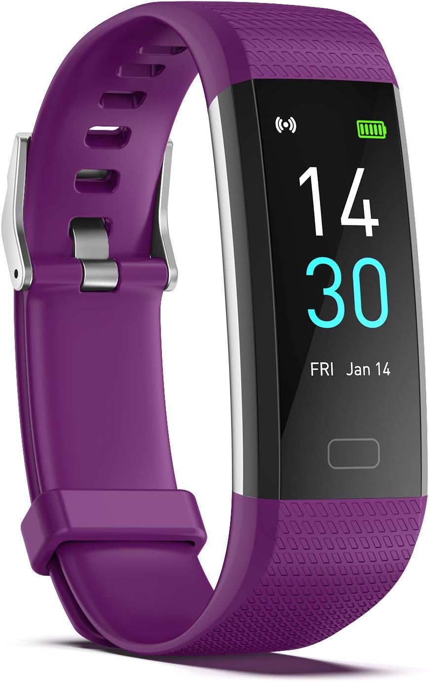 Fitness Tracker with Step/Distance/Calories Counter, Activity Tracker with Heart Rate Monitor, Slim Style Watch IP68 Waterproof, Sleep Monitor Tracker, Pedometer Watch for Women Men