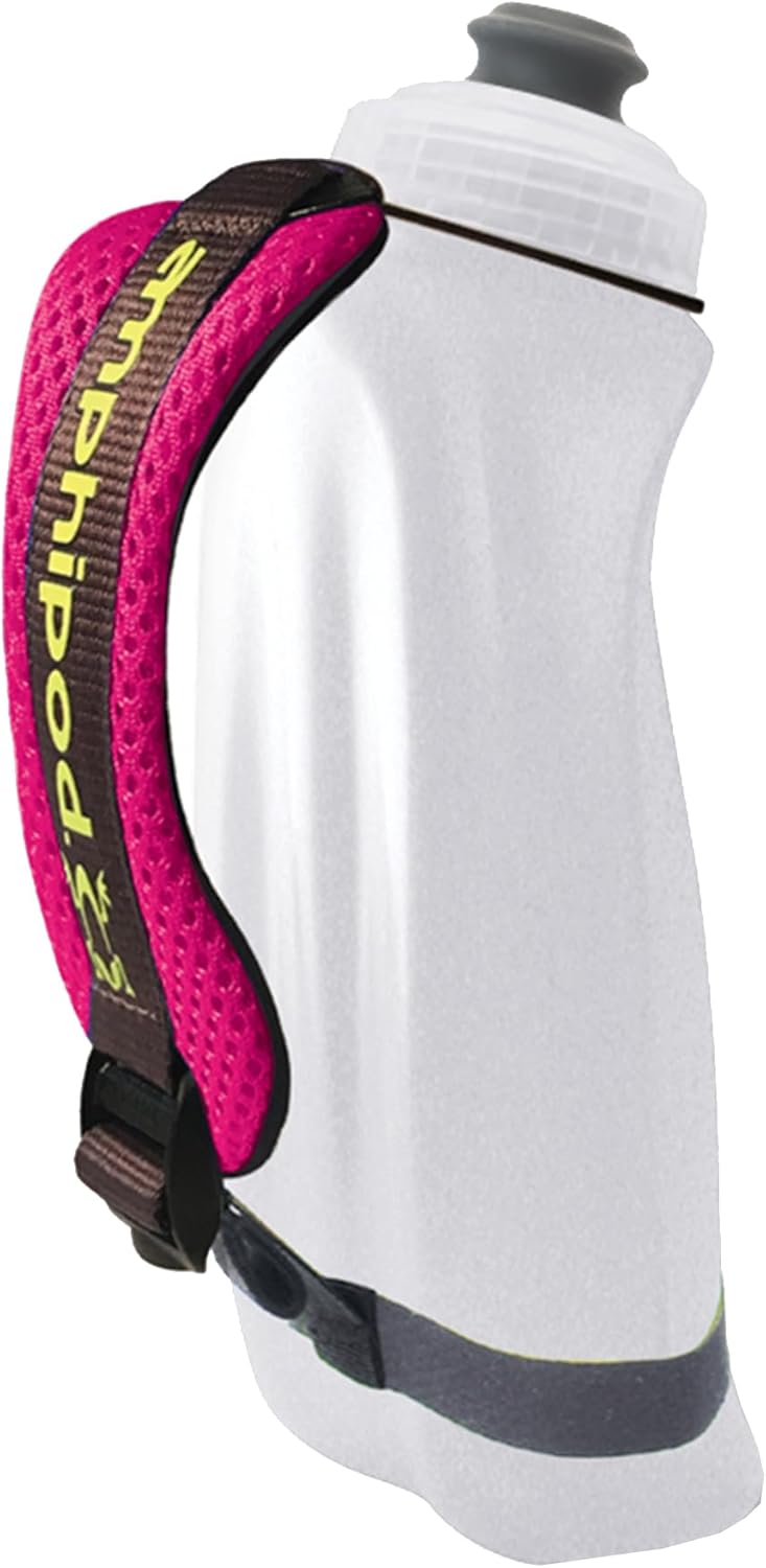 Amphipod Hydraform Handheld Bottle, Ergonomic Runners BPA-Free Hydration/Fuel Water Bottle for Endurance Runners, Hiking & Jogging – Wild Berry – 12 oz.
