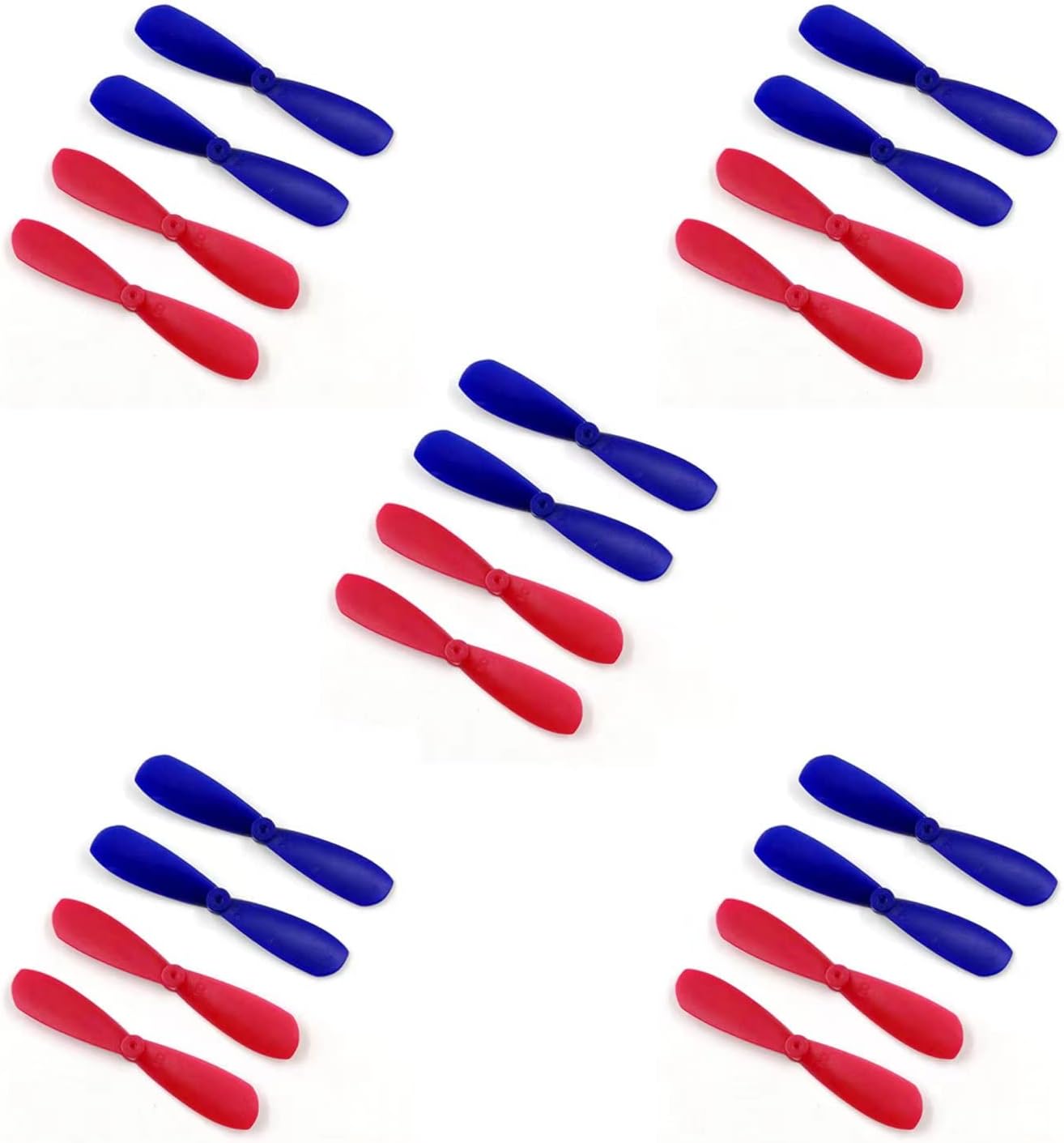 skrnrhrery Propeller Blades,1.8(in) Positive and Negative propellers are Suitable for Quadcopter Aircraft Model Airplane Glider Center Hole 0.04(in) UAV Spare Parts Mini Drone propellers