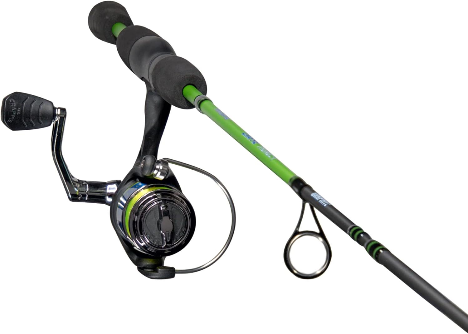 Lew’s Crappie Thunder Spinning Reel and Fishing Rod Combo, 2-Piece IM6 Graphite Blank, Right or Left-Hand Retrieve, Crappie Thunder Green