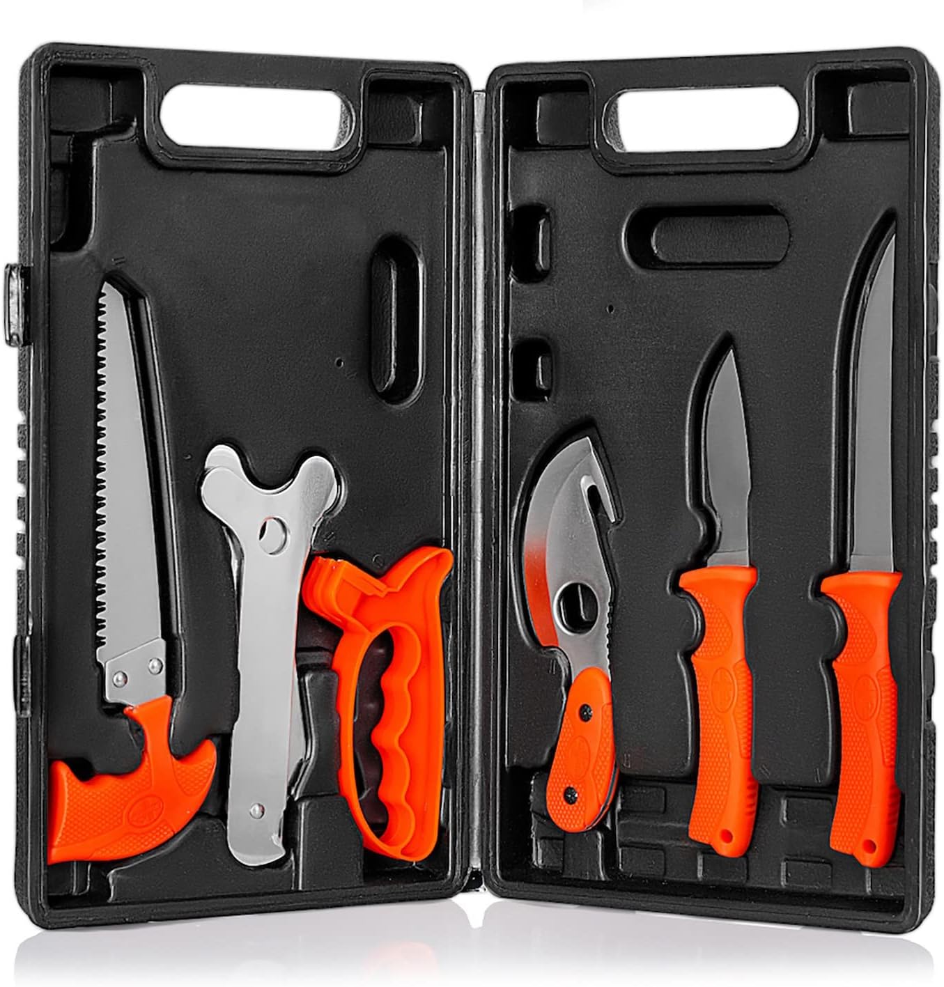 Maxam Field Dressing Kit, for Hunters and Fishermen, Portable Game Processing Kit in a Durable Case, 7-Piece