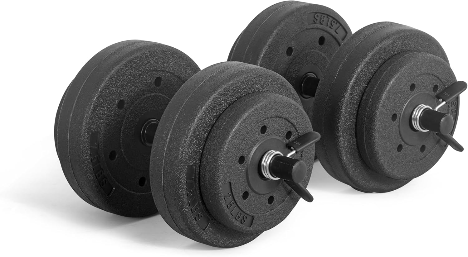 CAP Barbell 40-Pound Adjustable Cement Dumbbell Set – Versatile Weights for Home Gym Excellence