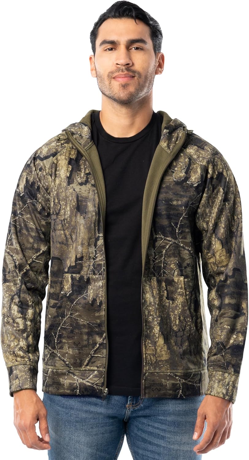 Realtree Men’s Performance Bonded Fleece Zip Hoodie