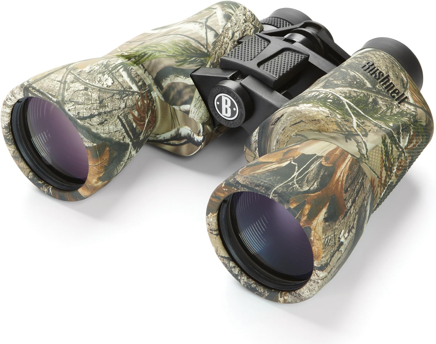 Bushnell PowerView 10x50mm Porro Prism Instafocus Binoculars – Realtree AP Camo, Ideal for Hunting, Birding, Hiking & Outdoor Adventures