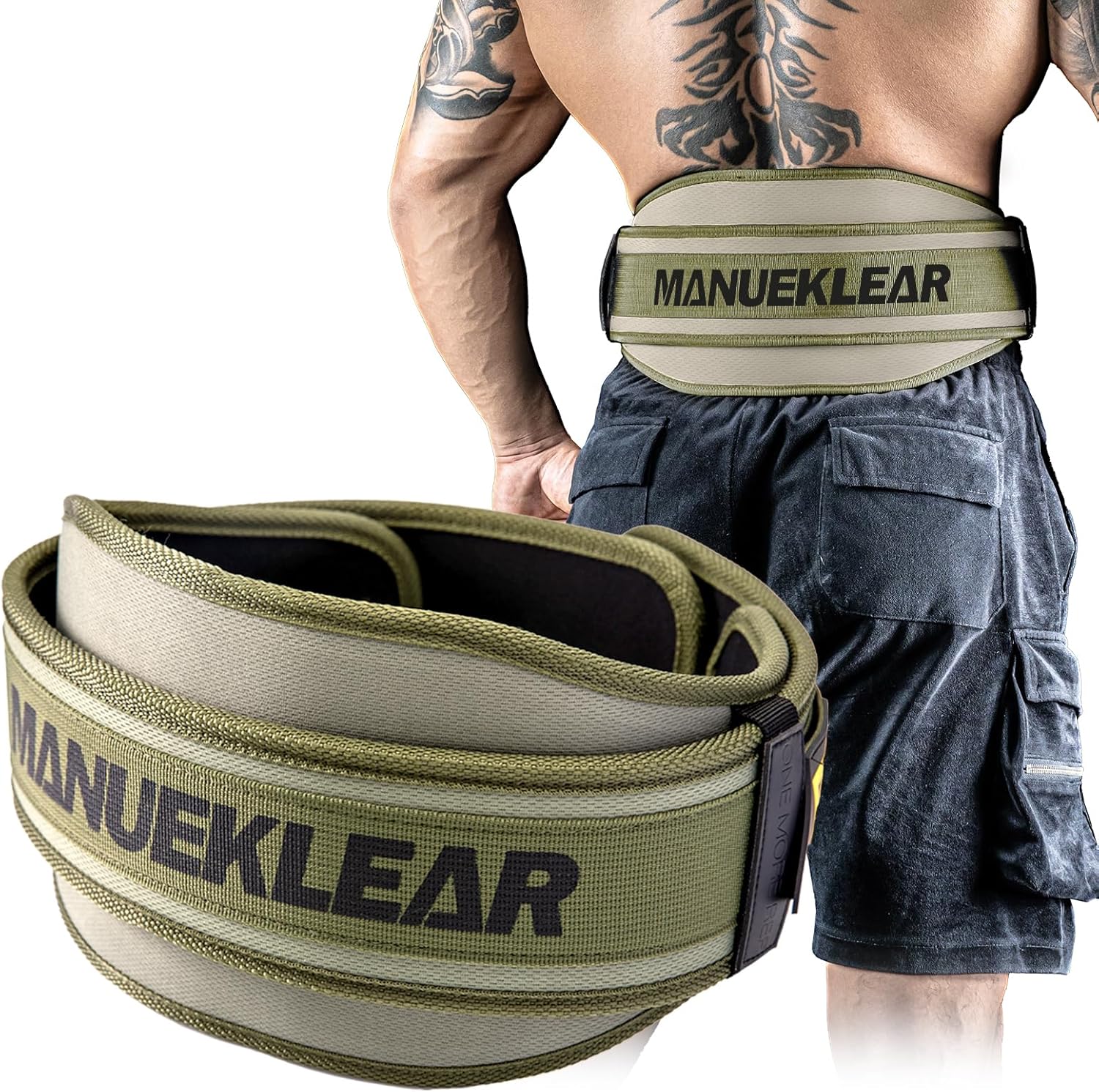 Weight Lifting Belt, Lifting Belts for Women Men,MANUEKLEAR Weightlifting Belt Quick Locking Back Support for Bodybuilding, Fitness, Powerlifting, Cross Training, Squats, Workout, Exercise
