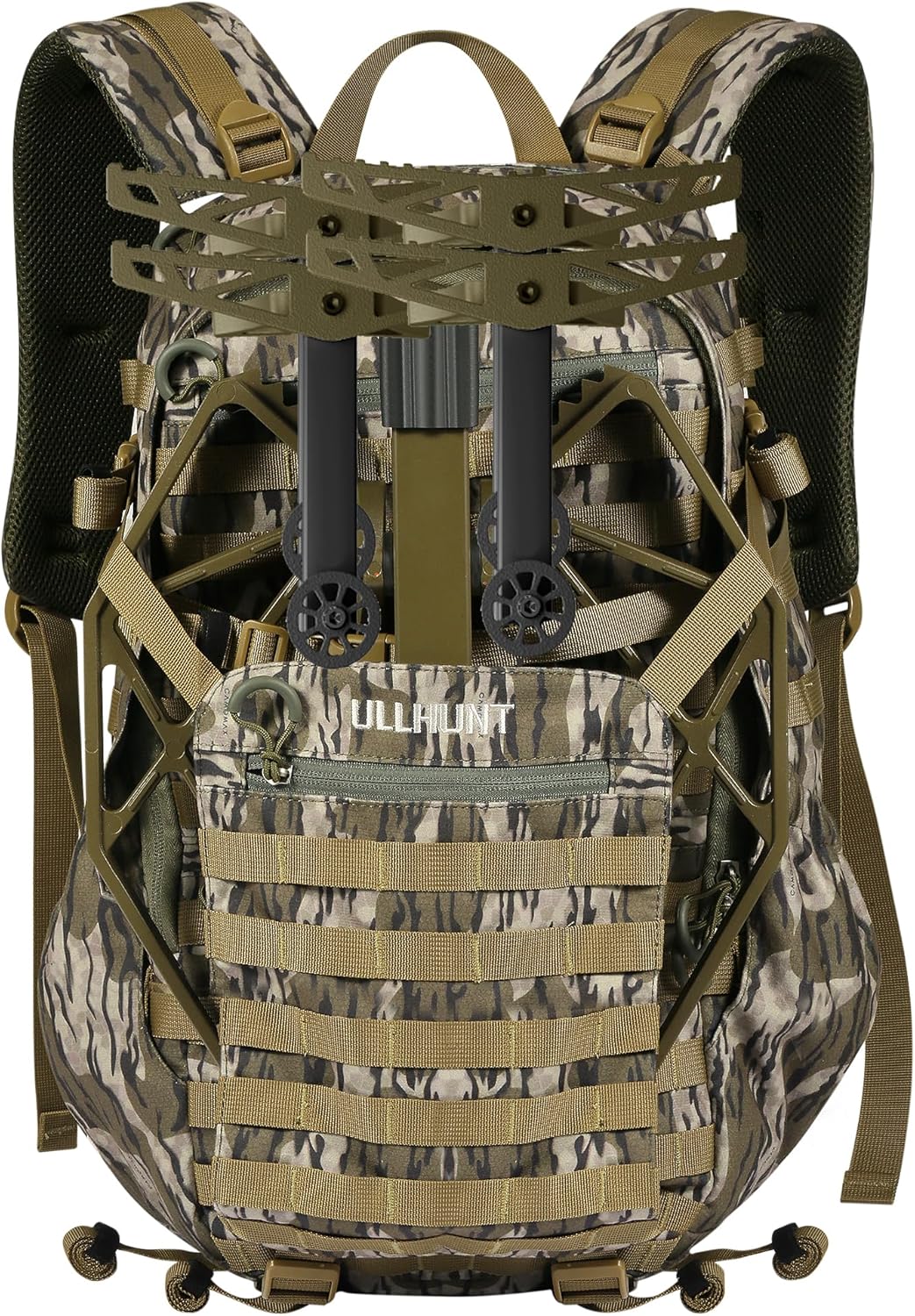 UIIHUNT Saddle Hunting Backpack, Quiet Daypack for Hunting Sticks and Platform, Modular Design with Removable Waist Belt, Compression Panel & Hydration Port, Ideal for Mobile Saddle Hunters