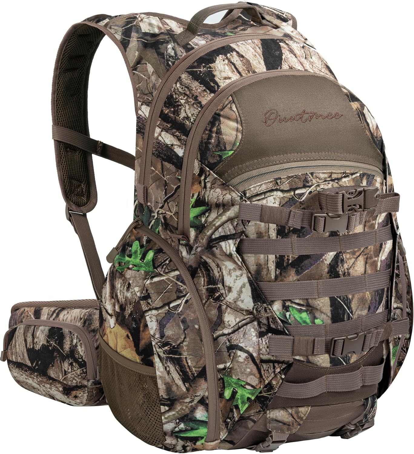 Hunting Backpack with Waterproof Rain Cover, 35L Hunting Backpacks for Men, Durable Large Capacity Hunting Day Pack with Rifle Bow Holder