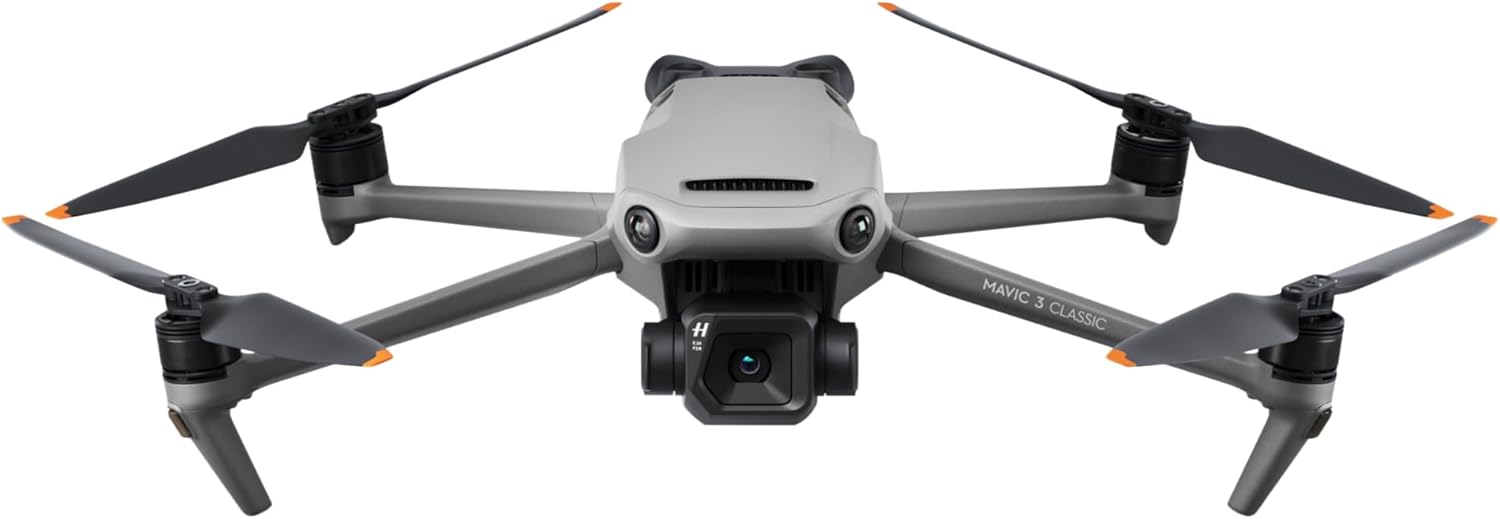DJI Mavic 3 Classic (Drone Only), Drone with 4/3 CMOS Hasselblad Camera, 5.1K HD Video, 46-Min Flight Time, Omnidirectional Obstacle Sensing, Remote Controller Sold Separately, FAA Remote ID Compliant