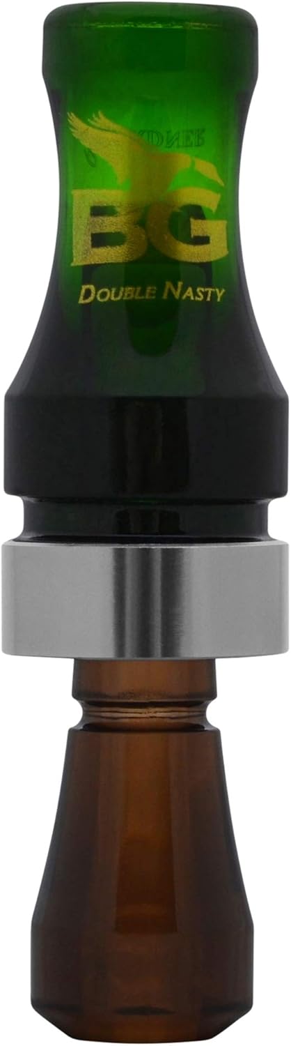 Buck Gardner BGC Double Nasty Duck Call – Camo Green/Smoke – Polycarbonate