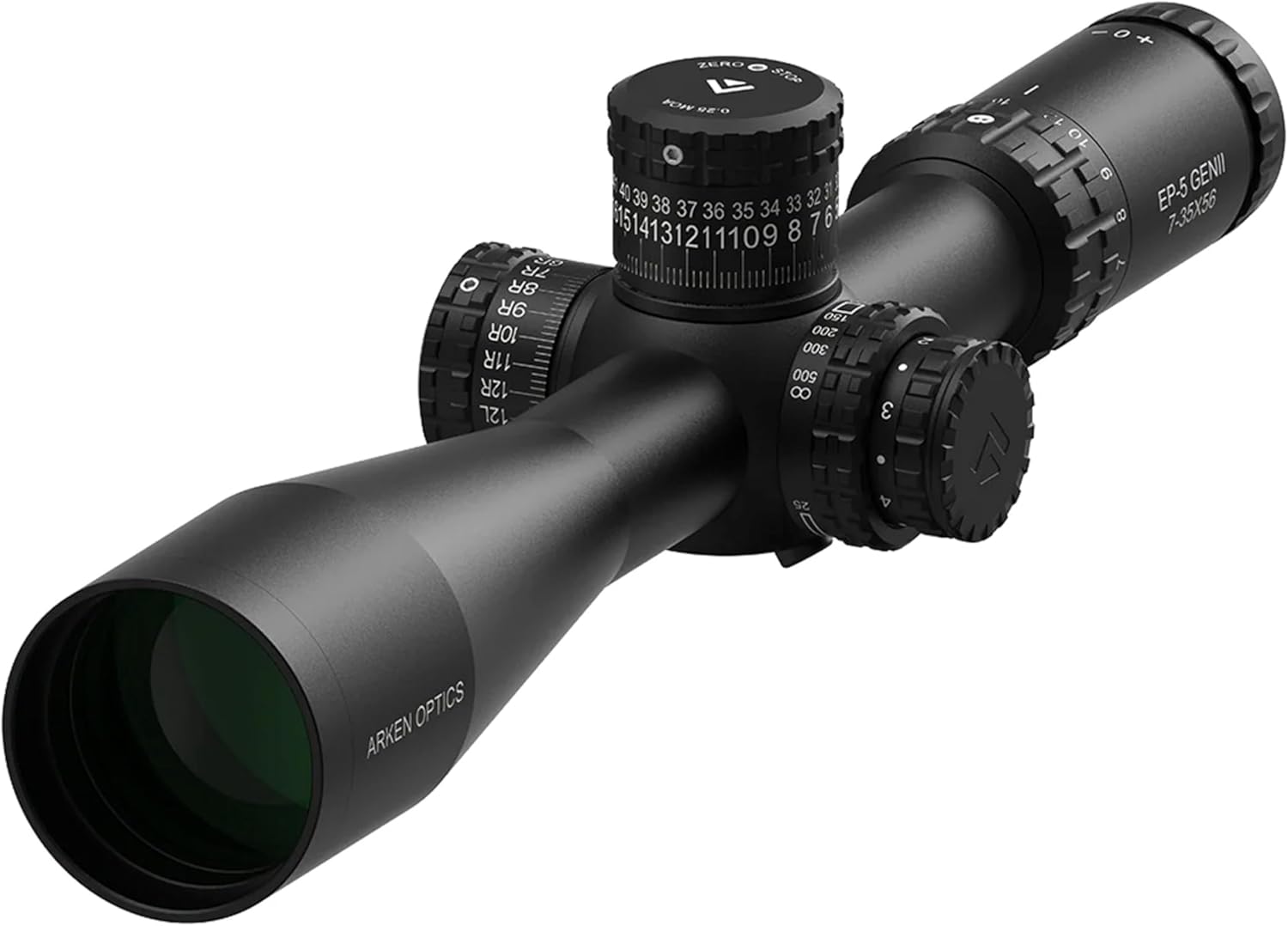 Arken Optics EP5 Gen2 7-35×56 Rifle Scope,FFP First Focal Plane,34mm Tube, Illuminated Reticle, AZS Zero Stop