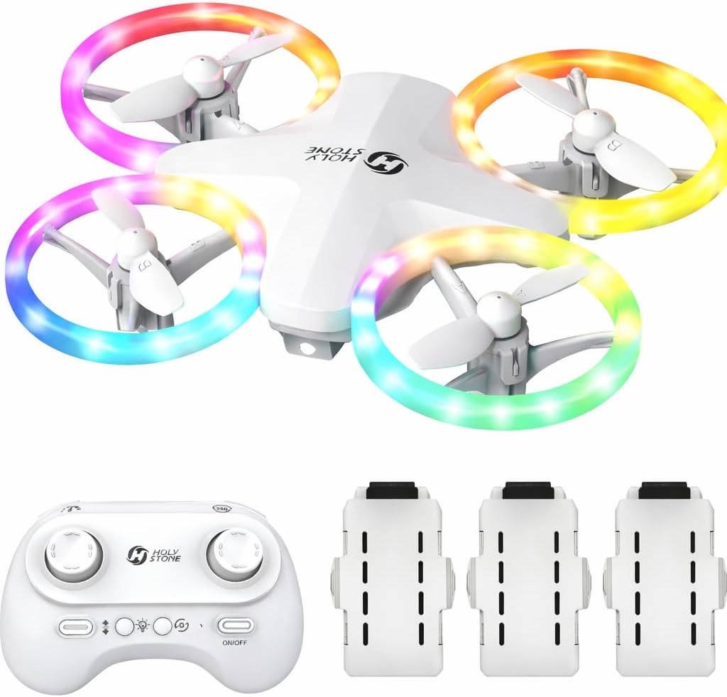 Holy Stone HS180 Drone for Kids,Beginner drone,3 Batteries,Easy to Fly, One Key Start, Altitude Hold, 3D Flips, Circle Fly, Headless Mode,Easy to fly,Kids Gifts Toys for Boys and Girls
