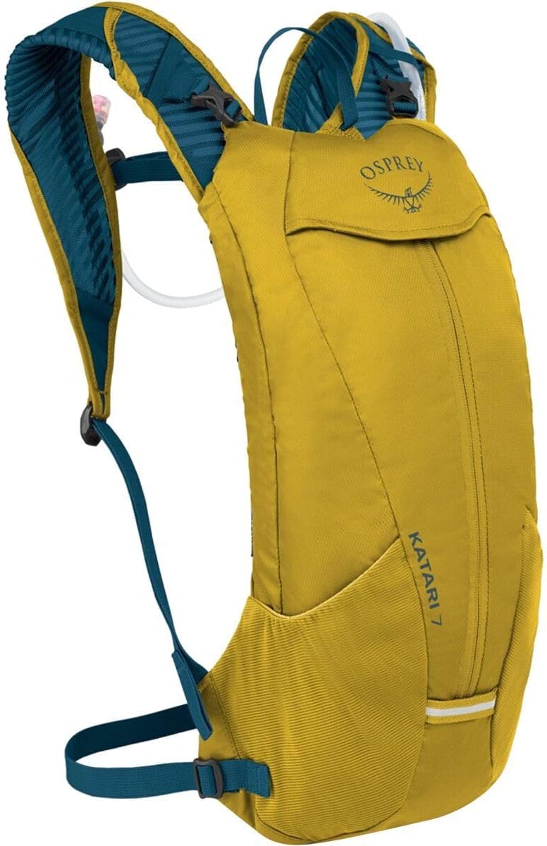 Osprey Katari 7L Men’s Biking Backpack with Hydraulics Reservoir, Primavera Yellow