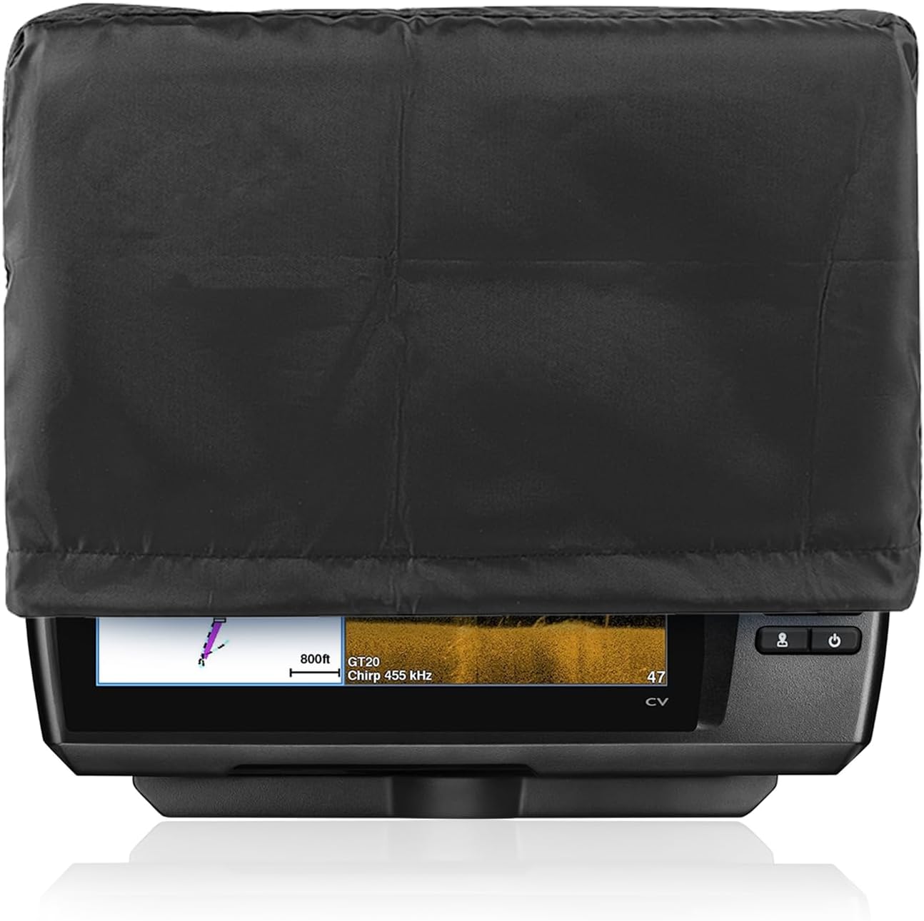 Fishfinder Cover 3-10in,Depth Finder Oxford Fabric Waterproof Protection Accessories,for Hummingbird Lowrance Models,Protects Your Screen and Device from Sun Adverse Weather Damage Fishing