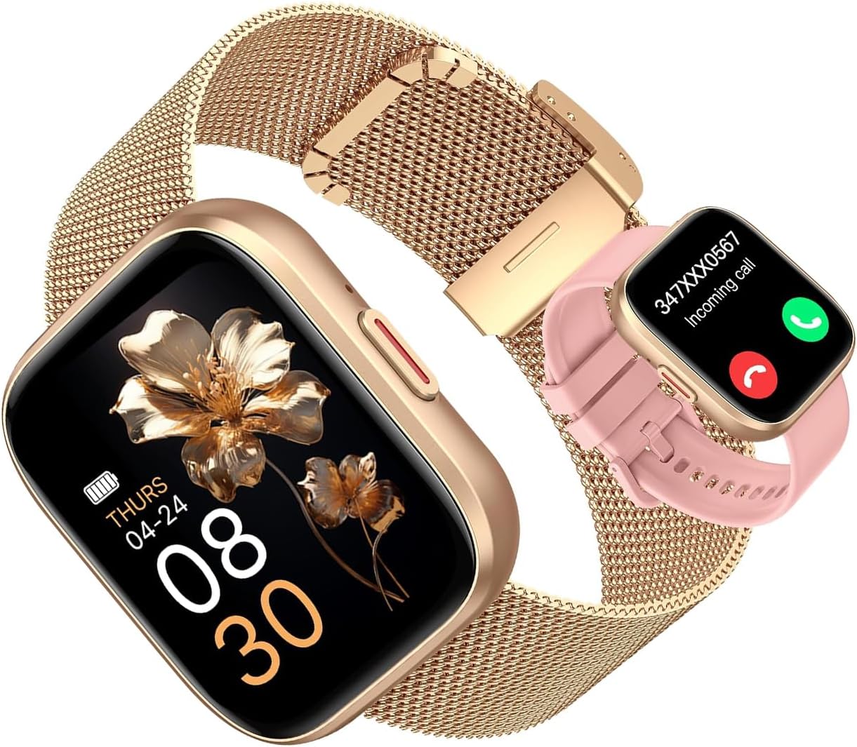 Smart Watches for Women, 1.91″ HD Fitness Tracker (Answer/Make Calls)