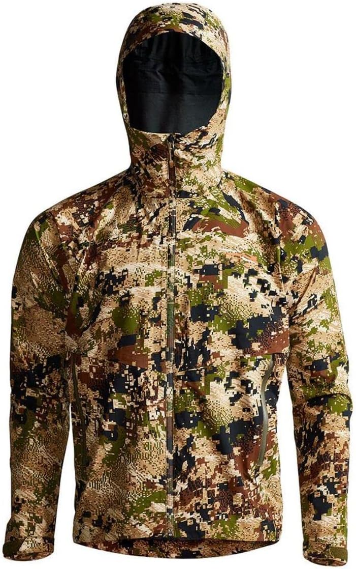 SITKA Dew Point Hooded Jacket – Lightweight and Waterproof Fishing Hunting Mens Jacket