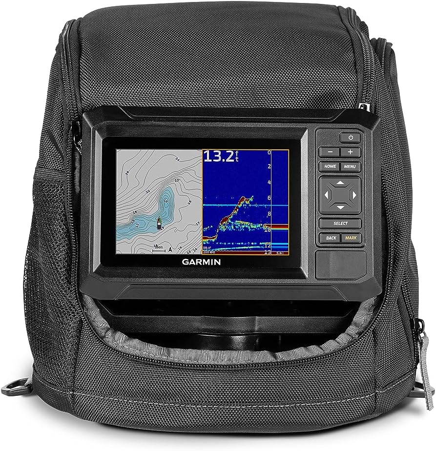Garmin ECHOMAP UHD2 53cv Ice Fishing Bundle with Garmin Navionics+™ Maps for U.S. Inland