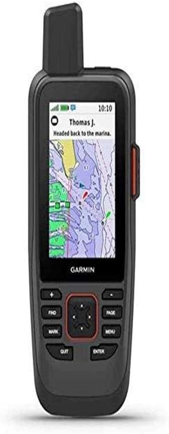 Garmin GPSMAP 86Sci, Floating Handheld GPS with Button Operation, Preloaded BlueChart G3 Coastal Charts And Inreach Satellite Communication capabilities, Stream Boat Data From Compatible Chartplotters