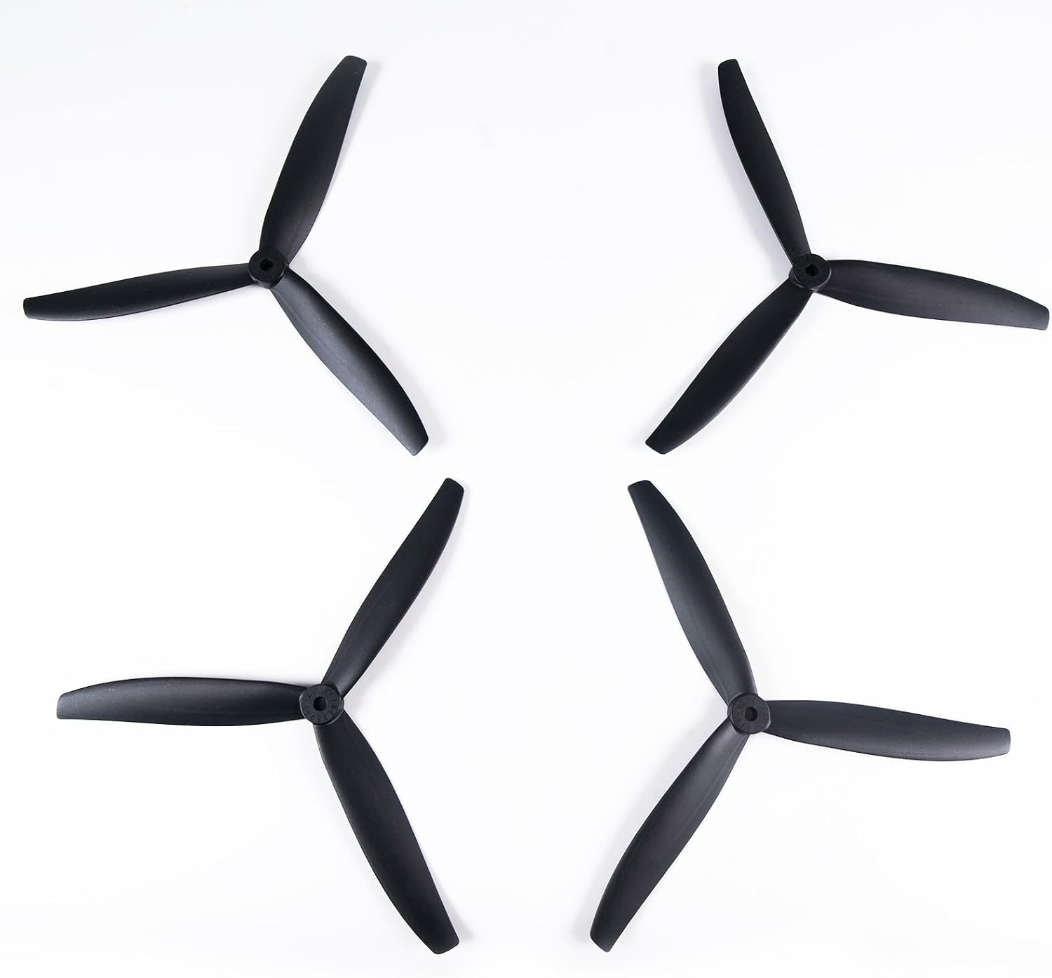 8 Inch Glass Fiber Nylon 8-Inch Propellers, 3-Blade Props for Cinelifter FPV Drones, Black (4 pcs – 2 CW, 2 CCW)