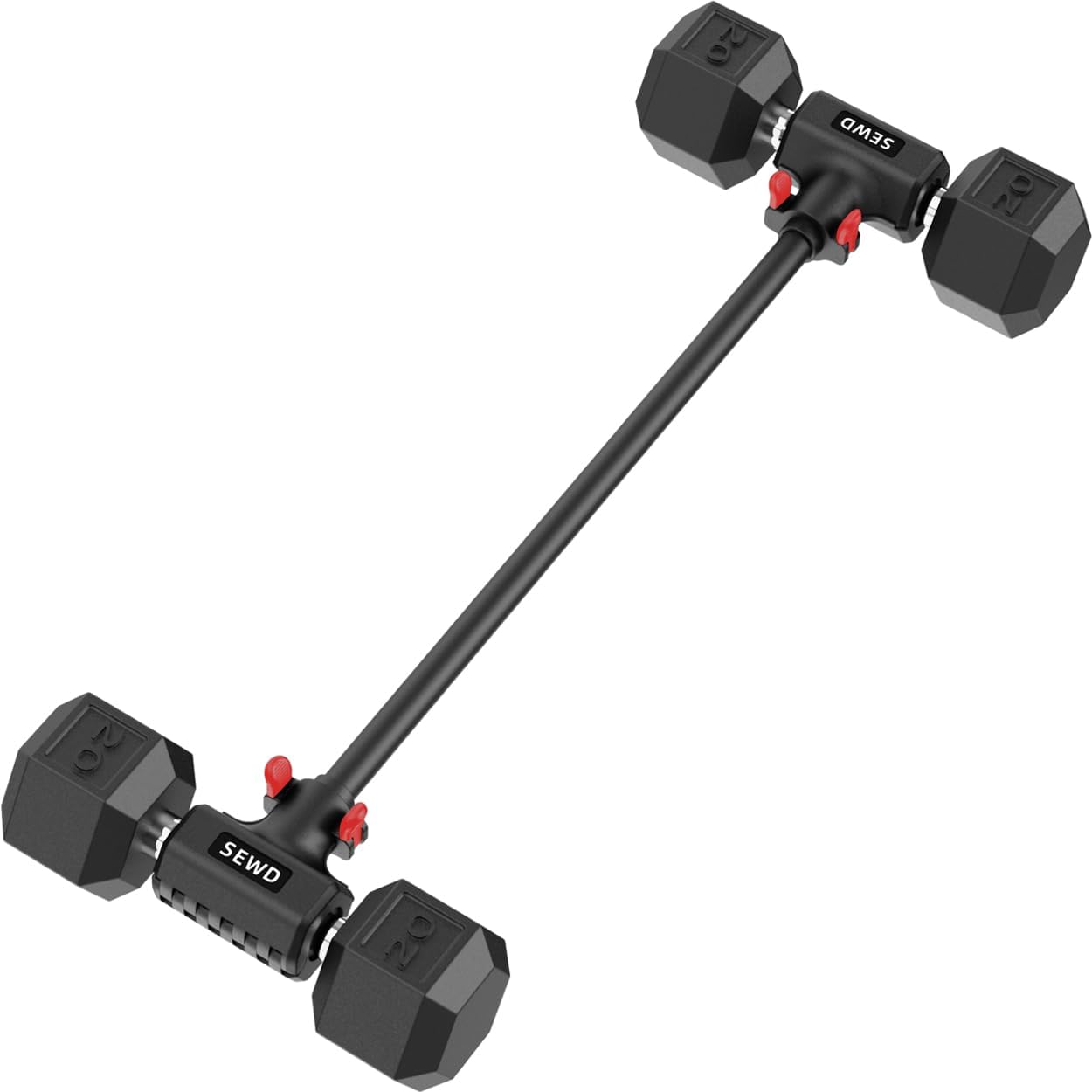 Dumbbell Converter – Turn Dumbbells into Barbell Set, Up to 220LB Capacity