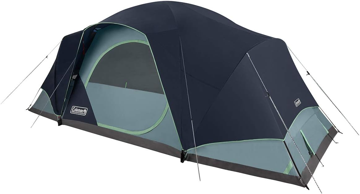 Coleman Skydome XL Large Family Tent with 5 Minute Setup, Weatherproof Tent with Rainfly & Carry Bag, Fits Multiple Queen Airbeds, Made of PFAS-Free Materials