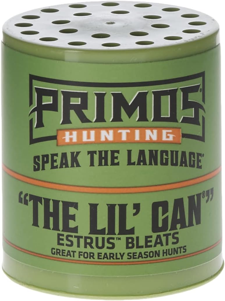 PRIMOS Hunting Deer Call, Lil Can, Estrus Bleat, Green