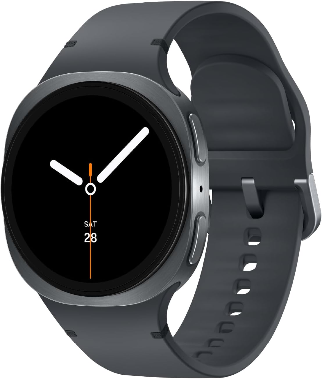 Samsung Galaxy Watch 8 40mm Bluetooth Smartwatch, Cushion Design, Quick Button, Sleep Coaching, Now Bar, Running Coach, Energy Score, Graphite [US Version, Amazon Exclusive 2Yr Warranty]