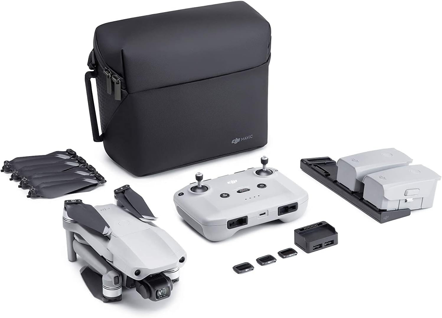 DJI Mavic Air 2 Fly More Combo & Auto-Activated DJI Care Refresh Bundle-Drone Quadcopter UAV with 48MP Camera 4K Video 1/2″ CMOS Sensor 3-Axis Gimbal 34min Flight Time ActiveTrack 3.0, Gray