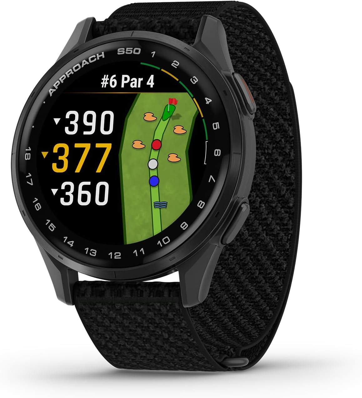 Garmin Approach® S50, Golf GPS Smartwatch, 43mm, Black