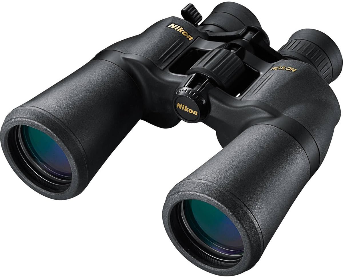 Nikon ACULON A211 10-22×50 Binocular | Multilayer coating, Porro prism Binocular with turn and slide eyecups, Tripod Adaptable | Official Nikon USA Model