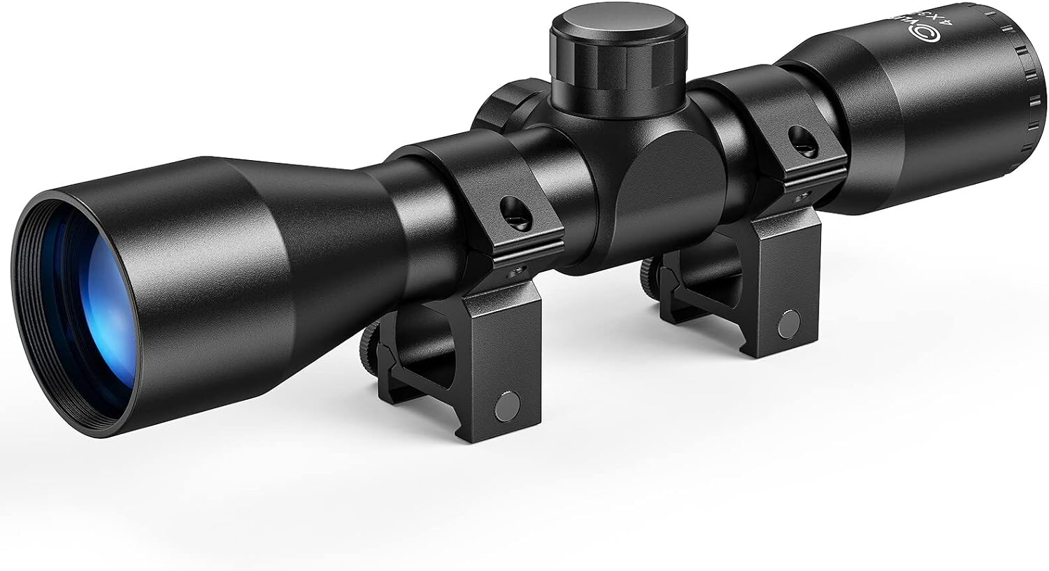 CVLIFE 4×32 Compact Rifle Scope – 1 inch Tube Scope Optics Hunting Scope with Mounts