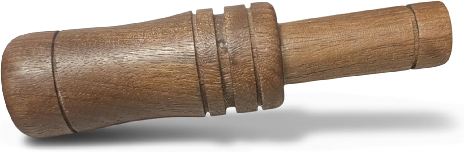 Vaulted Skulls & Co Duck Call Whistle | Realistic Sounding Hunting Whistle for Mallard, Goose & Ducks | Wooden Ducks Calls | Waterfowl Hunting Accessories & Gifts | Wood | Brown