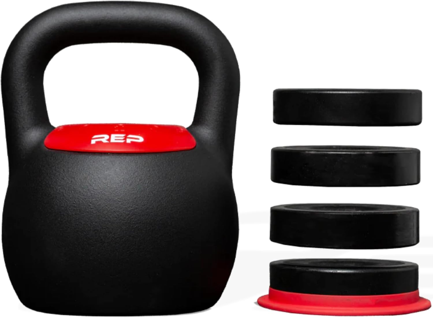 Rep Fitness Adjustable Kettlebell | Weight Set for Home Gym | Strength Training Equipment for Men & Women | Compact Steel Bell with Ergonomic Handle | Choose 16 kg, 24 kg or 40 lb Models