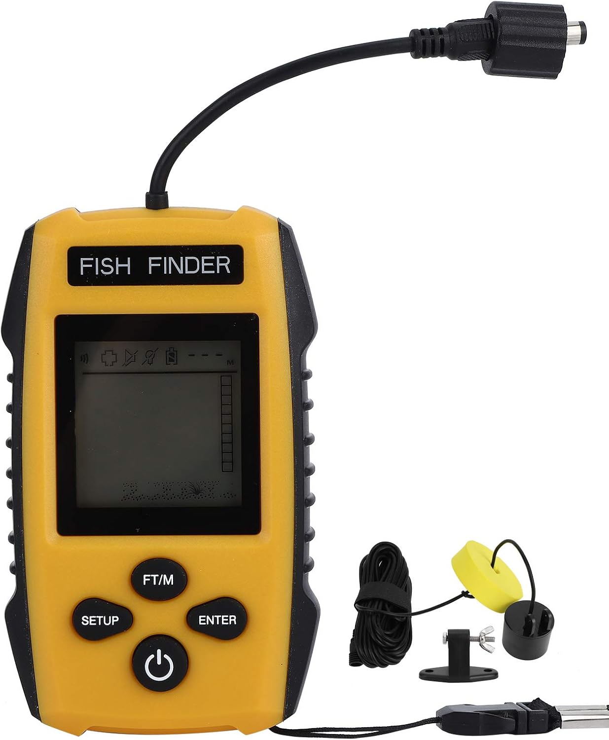 Enhanced Portable Sonar Fish Finder – Lightweight with Extended Detection Range for Diverse Fishing Environments