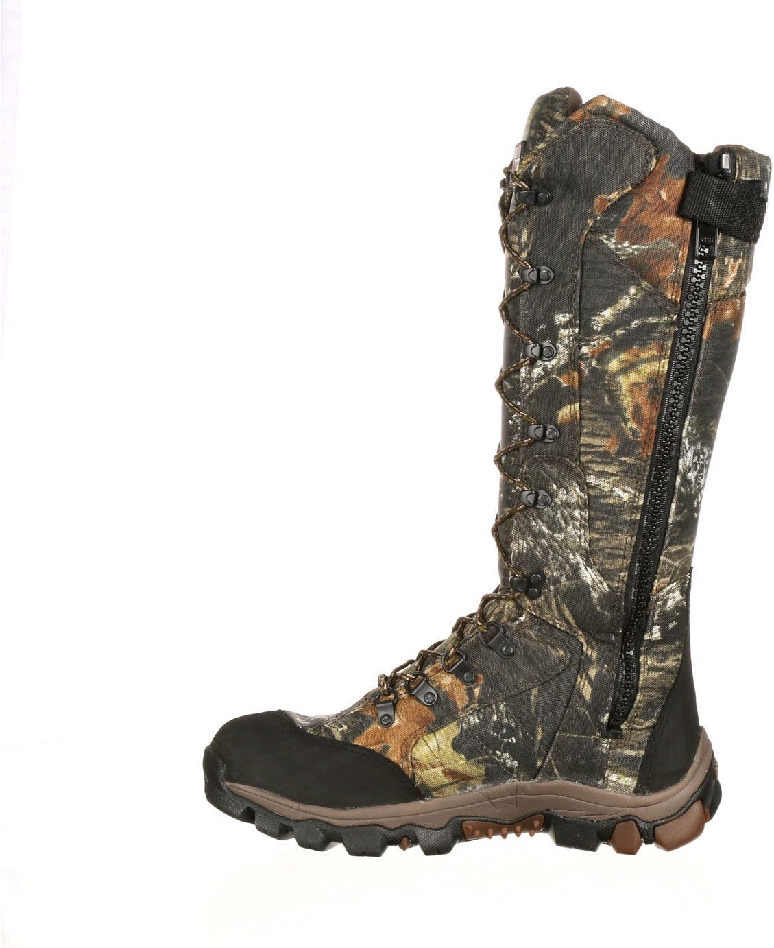 ROCKY Men’s Camouflage Waterproof Side-zip Snake Boots