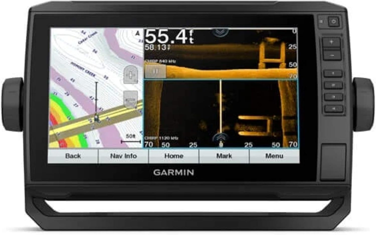 Garmin ECHOMAP UHD 93sv with GT56UHD-TM Transducer, 9″” Keyed-Assist Touchscreen Chartplotter with U.S. LakeVü g3 and Added High-Def Scanning Sonar (010-02523-01)
