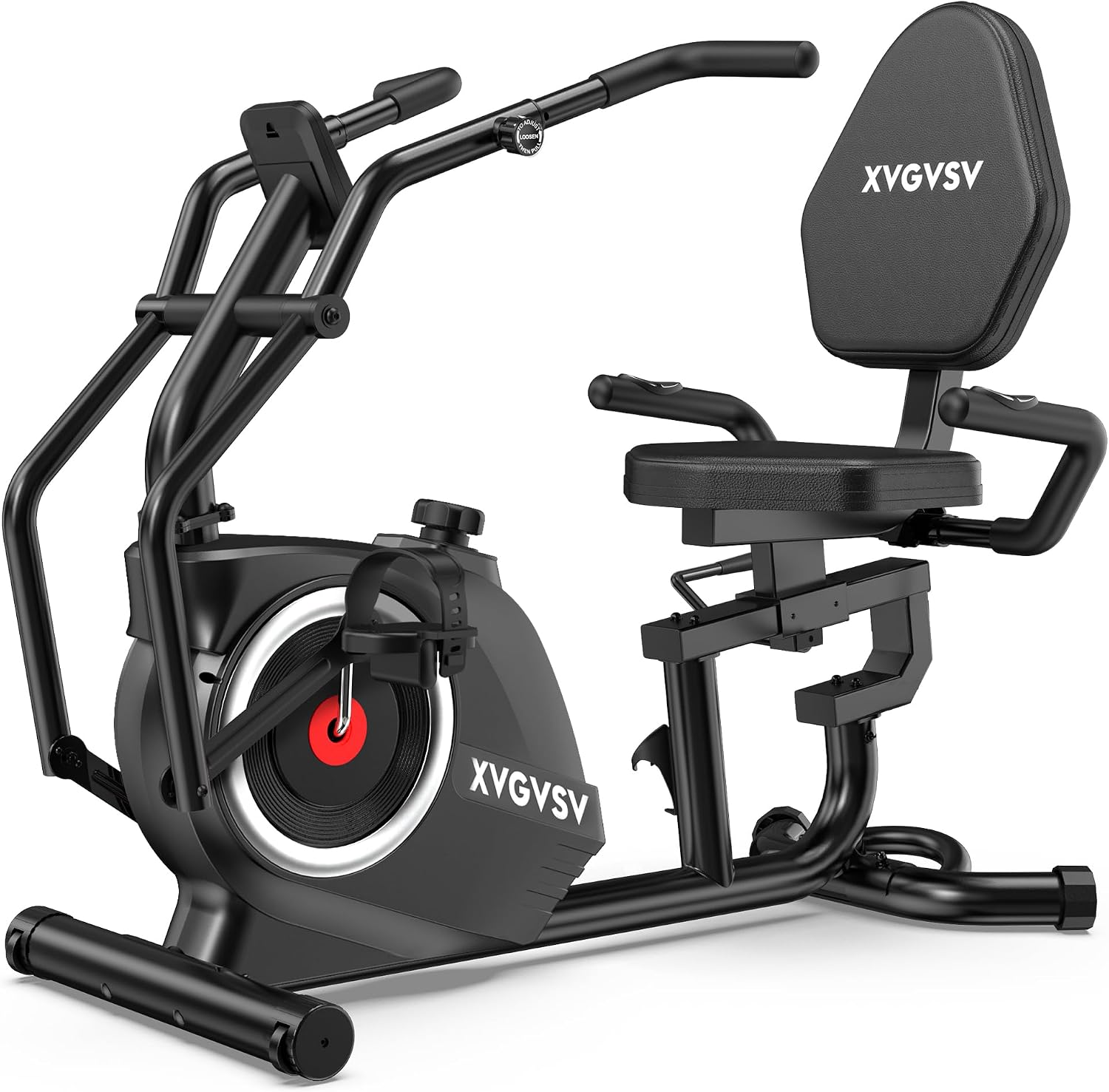 Recumbent Exercise Bike, Stationary Bike for Home with Arm Exercise