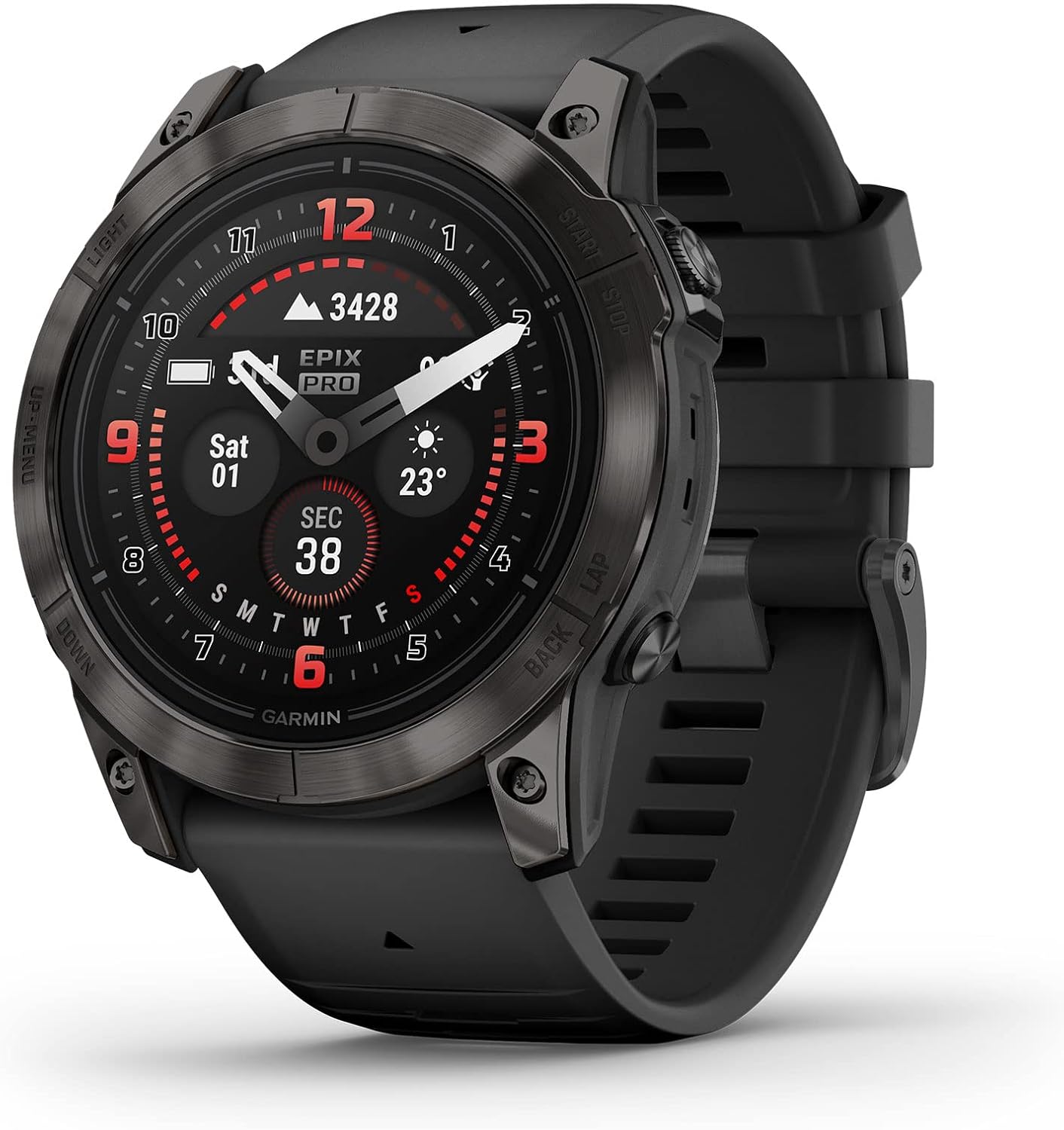 Garmin epix Pro (Gen 2) Sapphire, High Performance Smartwatch, 51mm, Black