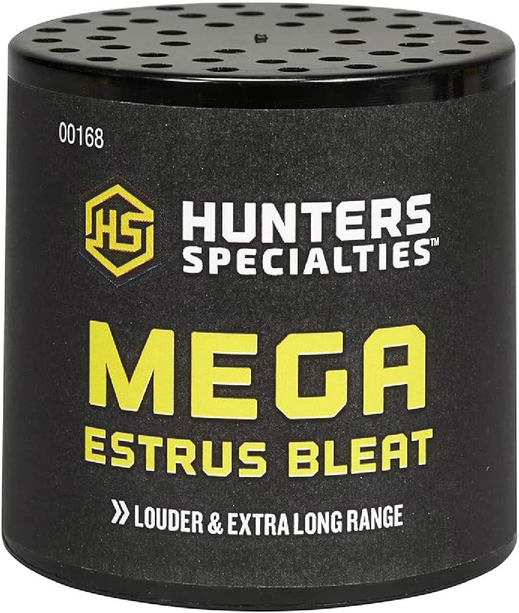Hunters Specialties Hunting Doe Estrus Bleat Deer Calls – Authentic Vocalizations Rut Period Deer Calling Young Doe/Adult Doe/Mega Estrus Bleat Can Game Call