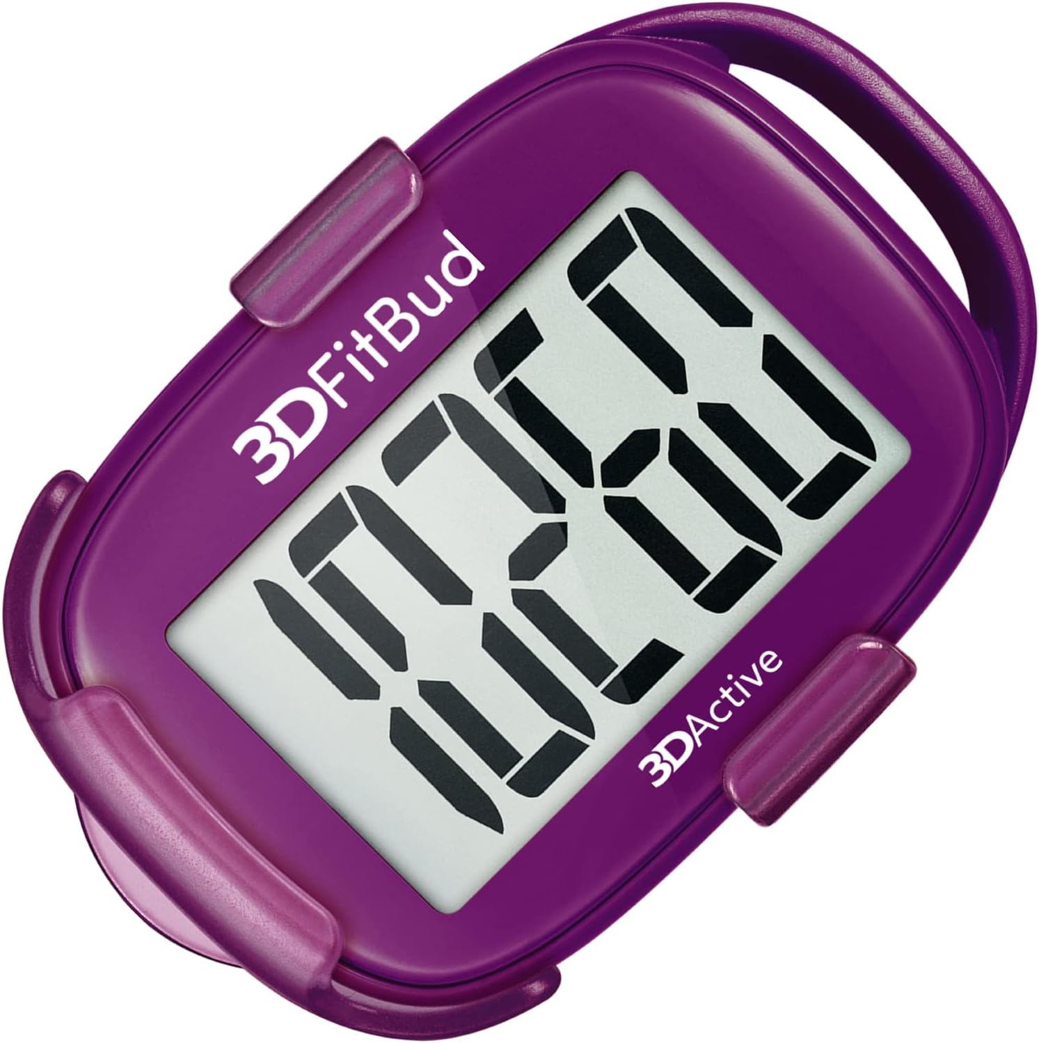 3DFitBud Simple Step Counter Walking 3D Pedometer by 3DActive with Clip, Lanyard Accurate Step Tracker Large Display, Easy to Use for Kids Men Women Adult Seniors Daily Step Tracking – A420S