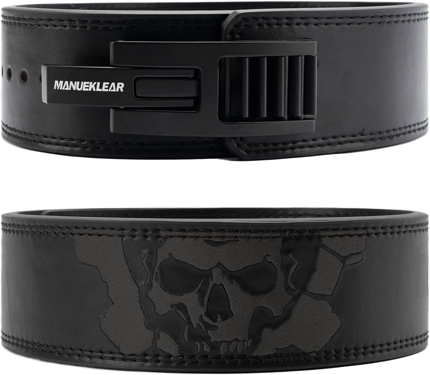 MANUEKLEAR 4-Inche Lever Belt Weightlifting with Heavy Duty Buckle