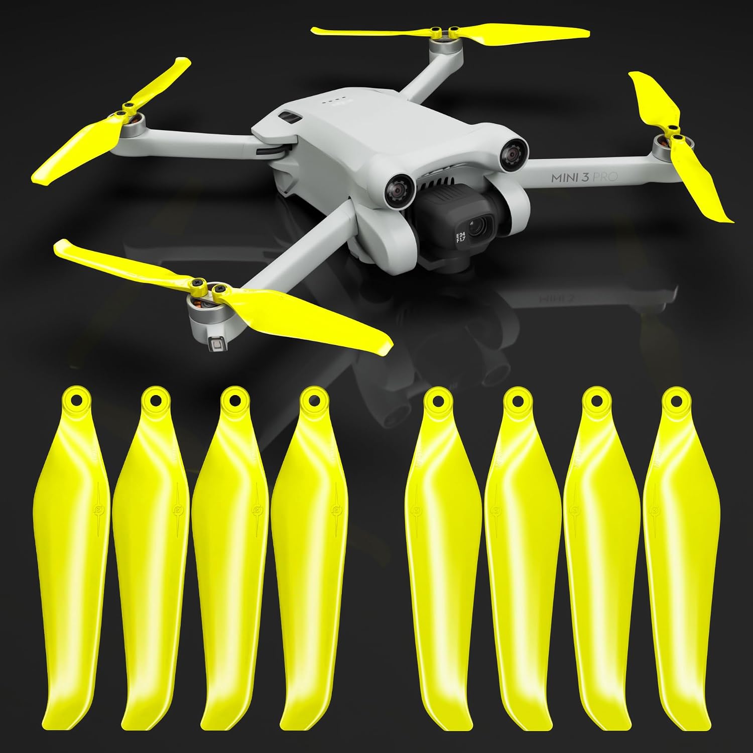 Master Airscrew Stealth Propellers for DJI Mini 3 Pro & Mini 4 Pro – Electric, 4 propellers in Set