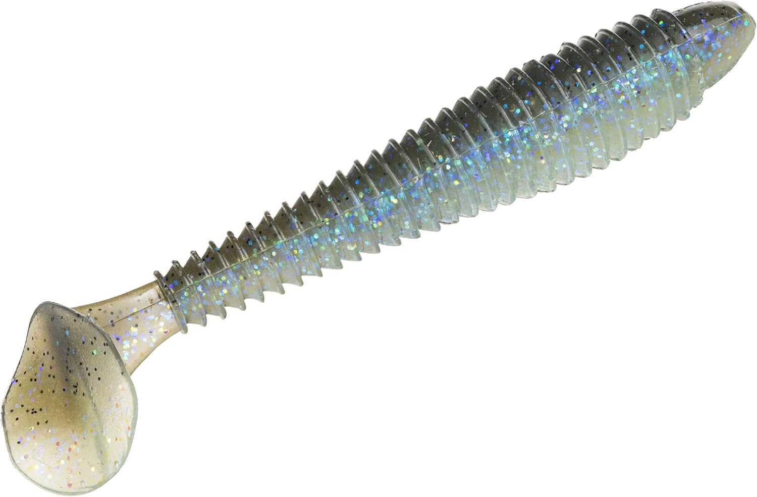 Strike King Rage Swimmer Fishing Lure, Soft Plastic Swimbait, Electric Shad