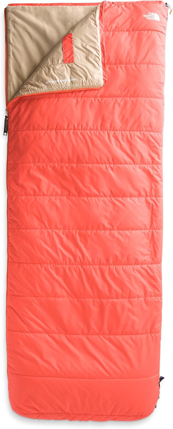 The North Face Sleeping-Bags Wawona Bed 35 Sleeping Bag – Rectangular 35F / 2C Insulated Camping Sleeping Bag, Water Repellent